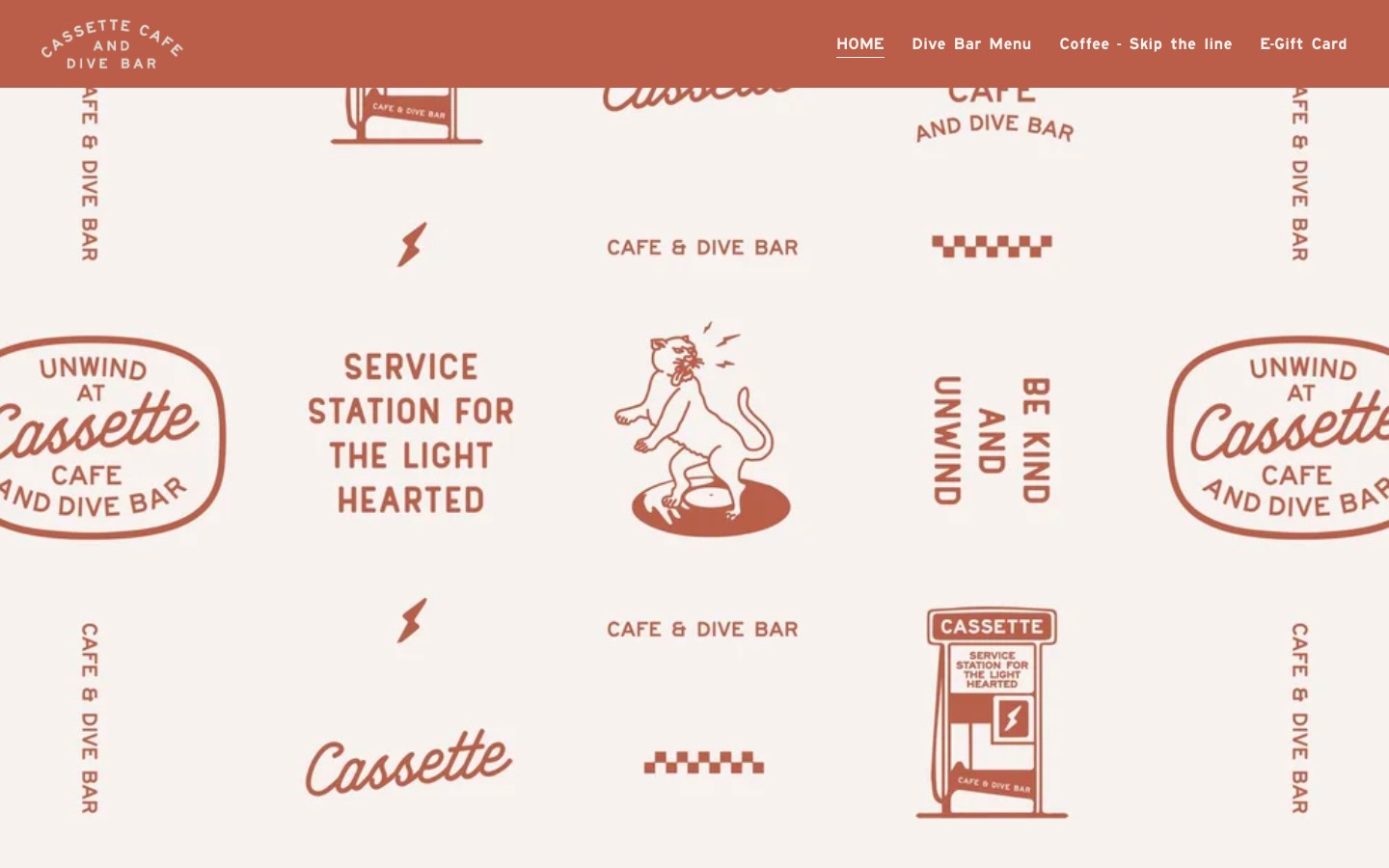 The current homepage